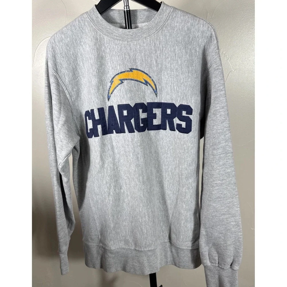 NFL San Diego Chargers National Football League Blue Crewneck Sweatshirt Small